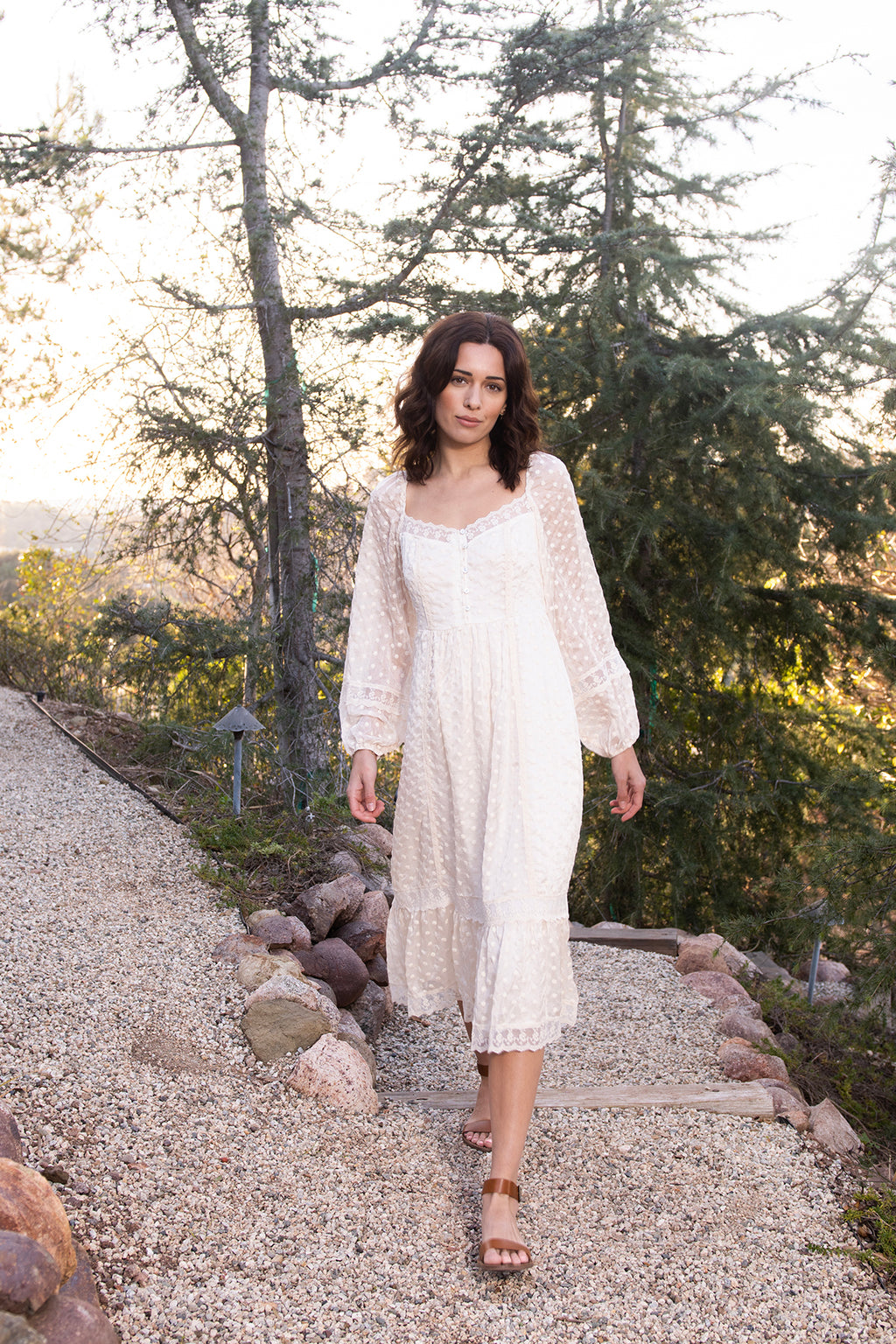 Embroidered mesh maxi dress – A Collective Story